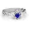 Infinity Claddagh with Heart Stone Ring