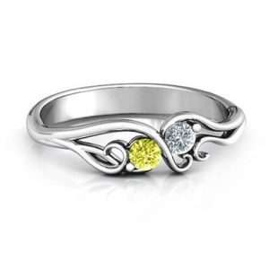 Swirl of Style Birthstone Ring