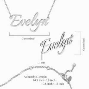 Personalized Name Necklace Silver