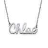 Cursive Name Necklace in Sterling Silver