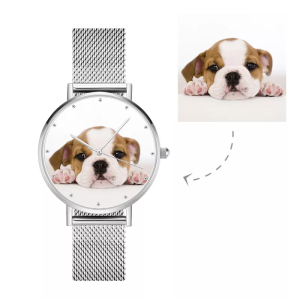 Womens Alloy Bracelet Photo Watch